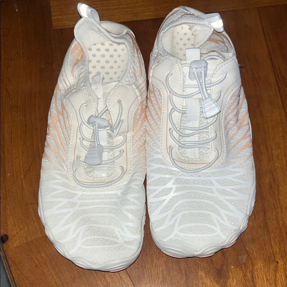 Brand new Kids Cream and White Shoes